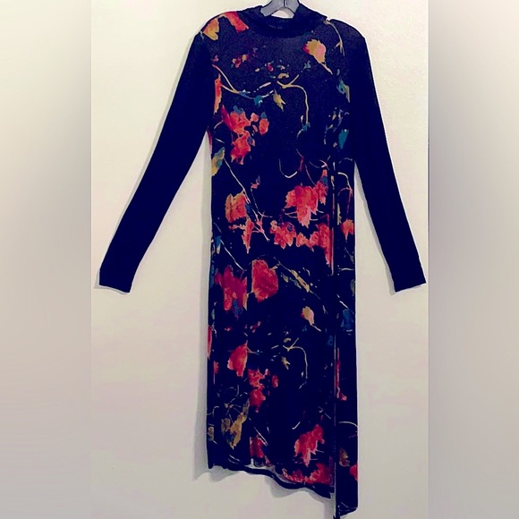 BCBG MaxAzaria black/floral dress - Picture 3 of 7